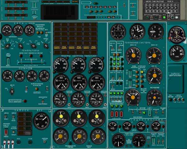 60001 B / 600 x 480 / tu-154-eng-panel.JPG