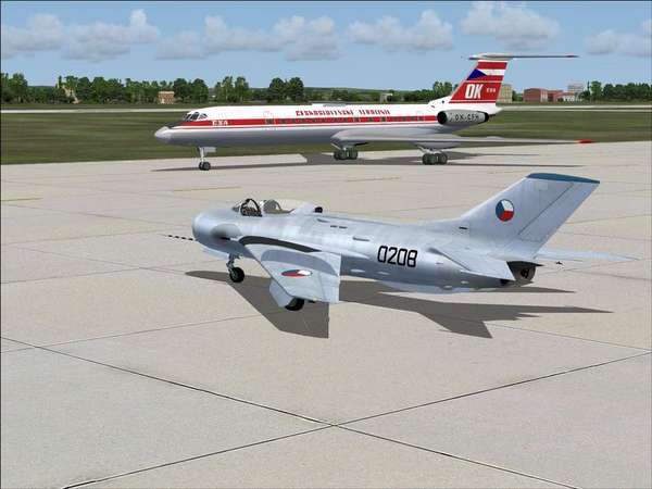 28305 B / 600 x 450 / Retro Mig19-Tu134.jpg