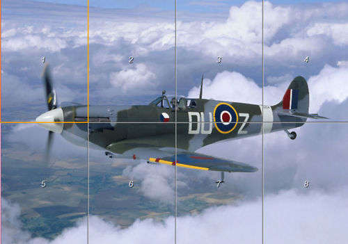 24062 B / 500 x 351 / SPITFIRE PLANE Wall Art Poster, Giant, 46x33.JPG