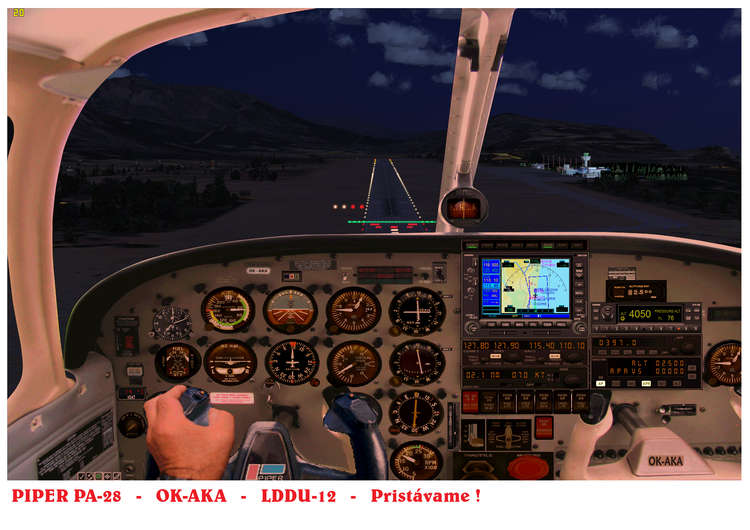 58709 B / 750 x 530 / PA-28_OK-AKA_Pribl�enie na LDDU-Cilipi.jpg