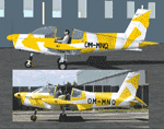 Zlin Z-142 (OM-MNQ): repaint