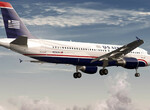 U.S Airways landing at JFK