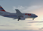 Boeing 737-500 pristáva