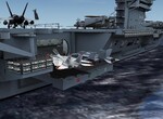 F14 Tomcat na lietadlovej lodi USS Nimitz