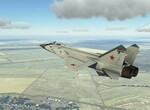 Ruský interceptor po vzletu Ruský interceptor po vzletu