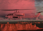 AH-1Z nad Monument Valley AH-1Z nad Monument Valley
