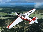 Z-526F nad Krušnými horami Z-526F nad Krušnými horami