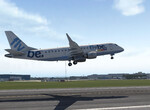 E175 po vzlete z Glasgow