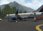 E175 na stojnke Bella Coola