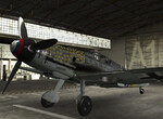 Bf 109 G-4 v hangáru Bf 109 G-4 v hangáru