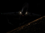B767-F - vzlet z nocneho Mexica B767-F - vzlet z nocneho Mexica