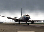 B738 - touchdown pri bocnom vetriku B738 - touchdown pri bocnom vetriku
