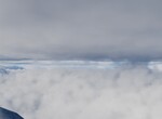 Panorma z Mount Elbrus na nov mraky (v detailu) 