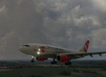 Airbus 310 approach LKTB ILS 27