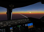 Západ slunce nad Afrikou z B787 Západ slunce nad Afrikou z B787