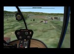 X-Plane R-22 approach to K15