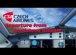[FSX]Airbus X A320 Czech Airlines takeoff @ M.R Stefanik |LZIB|