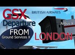 British Airways A320 odlet z Londýna Heathrow - GSX