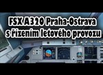 FSX A320 Praha-Ostrava s zenm letovho provozu