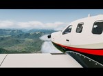 XPLANE 11 / Hotstart TBM 900 LOWI LOC 26 R RWY APP in clouds & turbulences and very bad flare then.